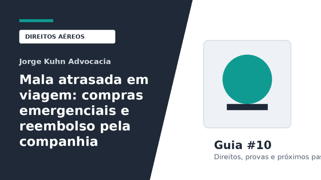 Mala atrasada em viagem: compras emergenciais e reembolso pela companhia